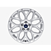 Ford C-MAX (11/2010 - 09/2018) / Focus (01/2011 - 03/2018) lichtmetalen velg 18" 8x2-spaaks Y-design, zilver