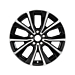 Ford Puma (10/2019 - ..) except ST and ST X alloy wheel 17" 5 x 2-spoke design, Magnetic polished