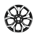Ford Puma (10/2019 - ..) alloy wheel 18" 5 x 2-spoke design, matte black polished