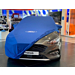 Ford Focus (04/2018 - ..) protective cover Premium Blue, with white Ford oval
