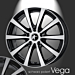 Musketier Peugeot 206 alloy wheel Vega 6x15 black polished