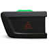 Ford C-MAX (11/2010 - 03/2015) velour floor mats rear, black, for the 3rd row of seats