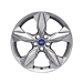 Ford alloy wheel 18" 5-spoke design, Mystique Silver