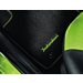 Ford Ka 09/2008 - 09/2012 floor mats, premium velours front, black with Individual-logo