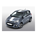 Hyundai i10 (2014 - 2017) body decals, white racing stripes