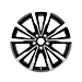 Ford Kuga (09/2016 - 11/2019) alloy wheel 18" 5 x 2-spoke V design, black machined