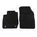 Ford Fiesta 11/2012 - 2017 floor mats, premium velours front, black with metal grey stitching