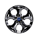 Ford alloy wheel 16" 5-spoke Y design, Panther Black