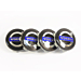 Volvo hub caps, dark grey (set of 4)