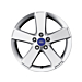 Ford Galaxy / S-MAX (04/2006 - 04/2015) alloy wheel 17" 5-spoke design, polished silver