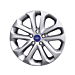 Ford alloy wheel 17" 5 x 2-spoke design, silver