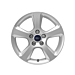 Ford alloy wheel 16" 5-spoke design, silver