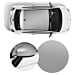 Fiat 500 wrapping pack matt silver