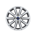Ford Fiesta (09/2008 - 06/2017) alloy wheel 16" 10-spoke design, sparkling silver