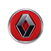 Renault hub cap red 58mm Renault hub cap red 58mm