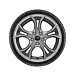 Ford Focus (04/2018 - ..) alloy wheel with winter tire 17", 5x2-spokes, Y-design, silver