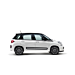 Fiat 500L sticker stripe dark grey and silver with logo 500