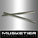 Musketier Peugeot 108 scuff plates, stainless steel polished, 2 pieces