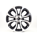 Citroën alloy wheel kit Clover 17" 4-holes glossy black, polished