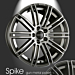 Musketier Peugeot 308 (2013 - ..) alloy wheel Spike 8,5x19 gun metal polished Musketier Peugeot 308 (2013 - ..) alloy wheel Spike 8,5x19 gun metal polished