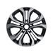 Ford Puma (10/2019 - ..) except ST and ST X alloy wheel 17" 5 x 2-spoke design, Absolute Black polished