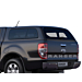 Ford Ranger (02/2019 - ..) double cab hard top with side windows, Agate Black