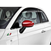 Fiat 500/500c side mirror covers red
