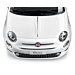 Fiat 500/500c motorkap sierlijst chroom