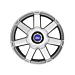 Ford Focus (07/2004 - 12/2010) alloy wheel 18" 7-spoke design, polished anthracite