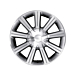 Ford alloy wheel 17" 9-spoke design, anthracite machined front Ford alloy wheel 17" 9-spoke design, anthracite machined front