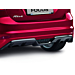 Ford Focus (01/2011 - 08/2014) hatchback rear bumper diffuser with high-gloss black integrated diffuser