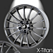 Musketier Citroën C-Crosser / Peugeot 4007 alloy wheel X-titanium 8Jx18 titanium look
