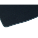 Ford Fiesta 11/2012 - 2017 floor mats, premium velours rear, black with metal grey stitching