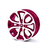 Citroën alloy wheel Clover 17" 4-holes Rouge ErythrÍ©e, polished.