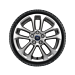 Ford Kuga (12/2019 - ..) alloy wheel with winter tire 17", 5 x 2-spoke design, silver