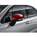 Fiat 500X mirror caps red