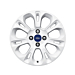 Ford alloy wheel 15" 7x2-spoke design white