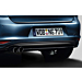 Volkswagen Golf 7 rear bumper spoiler with visable double exhaust left