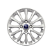 Ford Fiesta (09/2008 - 06/2017) alloy wheel 16" 12-spoke Verve design, Sparkle silver