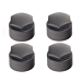 Audi / Seat / Skoda / Volkswagen caps for wheel locking bolts black (4 pieces)