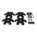 Ford Ranger (11/2012 - 11/2022) set of 4 wheel bolts, black