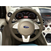 Ford Ka (09/2008 - 05/2014) lederen stuurwiel leder in Dark Florida (beige) met rand in Pearl White