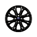 Ford Fiesta (09/2008 - 06/2017) alloy wheel 17" 8-spoke design, black