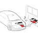 Ford floor mat for marten repellent devices