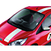 Ford Ka (09/2008 - 05/2016) Grand Prix white striping without roof spoiler