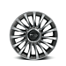 Fiat 500L alloy rim kit 17" brunex gray