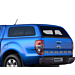 Ford Ranger (02/2019 - ..) double cab hard top with side windows, Blue Lightning