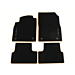Opel Cascada floor mats velours black with brown edges