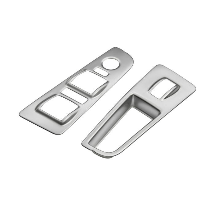 Fiat Grande Punto window control moulding steel look 4 switches