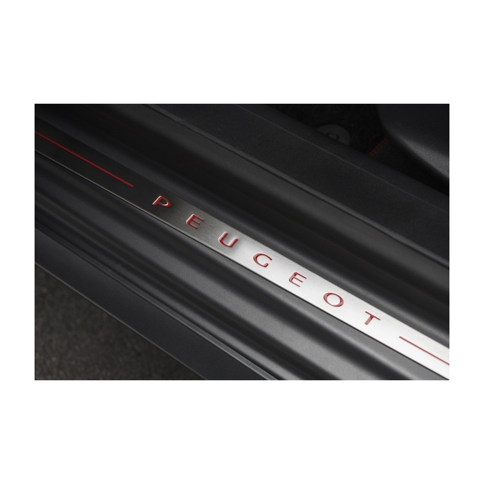 Peugeot 208 GTi scuff plates stainless steel